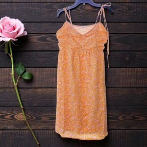 NEW Illa Illa Anthropologie Romantic Ruched Smocked Roses Mini Dress Med